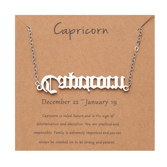 Necklace Stainless Steel Goldplated Constellation Ochain Jewelry