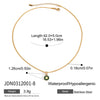 Necklace Stainless Steel Green Natural Stone Heart Shape Electroplated For Women