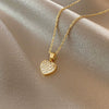 Necklace Stainless Steel Heart Shape Fashion Highend Electroplating For Girls