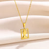 Necklace Stainless Steel Hip Hop Style Round Queen's Head Portrait Ochain Electroplated Women's