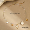 Necklace Stainless Steel Imitation Pearl Marine Elements Geometric Electroplating