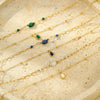 Necklace Stainless Steel Inlaid With Turquoise Natural Stone Electroplating Fashion Women's