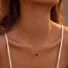 Necklace Stainless Steel 18K Electroplated Dropshaped Geometric Zircon Women's
