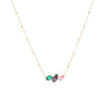 Necklace Stainless Steel 18K Electroplated Dropshaped Geometric Zircon Women's