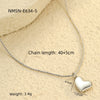 Necklace Stainless Steel 18K Gold Electroplated Heart Couple Style