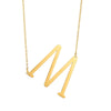 Necklace Stainless Steel Letter Pendant Electroplating Polishing