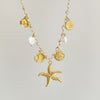 Necklace Stainless Steel Little Fresh Flower Heart Shape Electroplating