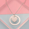 Necklace Stainless Steel Love Heart Pendant Simple Fashion