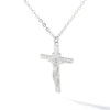 Necklace Stainless Steel Microinlaid Zircon Snake Cross Pendant Electroplating Fashion