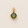 Necklace Stainless Steel Mixed Gemstone Inlay Heart Shape Pendant For Women