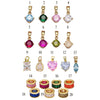 Necklace Stainless Steel Mixed Gemstone Inlay Heart Shape Pendant For Women