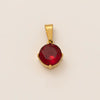 Necklace Stainless Steel Mixed Gemstone Inlay Heart Shape Pendant For Women