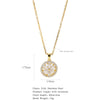 Necklace Stainless Steel O Shaped Chain Copper Inlaid Zirconium Devil's Eye Constellation Electroplating Design