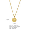 Necklace Stainless Steel O Shaped Chain Copper Inlaid Zirconium Devil's Eye Constellation Electroplating Design