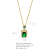 Necklace Stainless Steel O Shaped Chain Copper Inlaid Zirconium Devil's Eye Constellation Electroplating Design