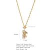 Necklace Stainless Steel O Shaped Chain Copper Inlaid Zirconium Devil's Eye Constellation Electroplating Design