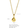 Necklace Stainless Steel O Shaped Chain Copper Inlaid Zirconium Devil's Eye Constellation Electroplating Design
