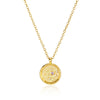 Necklace Stainless Steel O Shaped Chain Twelve Constellations Copper Zircon