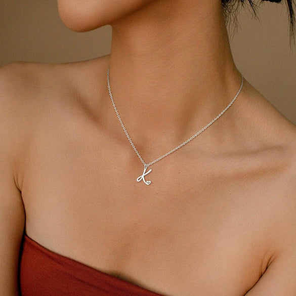 Necklace Stainless Steel Ochain Letter Electroplating Design For Women