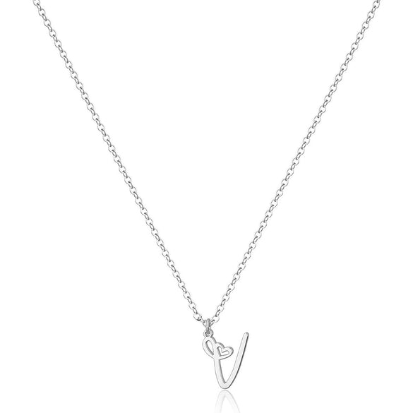 Necklace Stainless Steel Ochain Letter Electroplating Design For Women