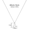 Necklace Stainless Steel Ochain Letter Electroplating Design For Women