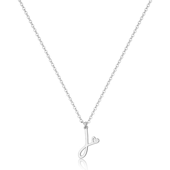 Necklace Stainless Steel Ochain Letter Electroplating Design For Women