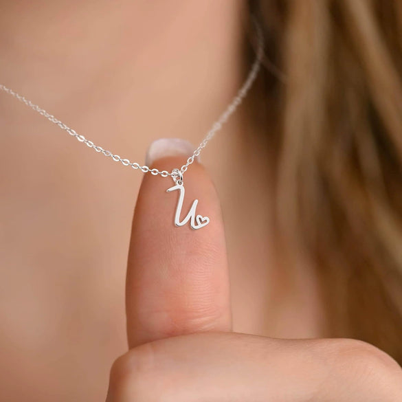 Necklace Stainless Steel Ochain Letter Electroplating Design For Women