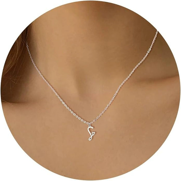 Necklace Stainless Steel Ochain Letter Electroplating Design For Women
