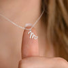 Necklace Stainless Steel Ochain Letter Electroplating Design For Women