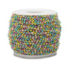 Necklace Stainless Steel Oil Dripping Clip Bead Cross Chain Electroplating Jewelry Accessories