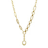 Necklace Stainless Steel Oval Pendant Geometric Handstitched Electroplating Jewelry