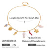 Necklace Stainless Steel Pearl Multipendant Geometric Electroplating Jewelry For Women