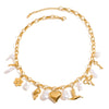 Necklace Stainless Steel Pearl Pepper Flower Conch Love Bird Bow Pendant Jewelry Electroplating Design