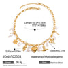 Necklace Stainless Steel Pearl Pepper Flower Conch Love Bird Bow Pendant Jewelry Electroplating Design