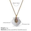 Necklace Stainless Steel Plated 18K Gold Conch Turtle Pendant Electroplating Women's Fashion Style