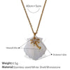 Necklace Stainless Steel Plated 18K Gold Conch Turtle Pendant Electroplating Women's Fashion Style