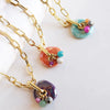 Necklace Stainless Steel Resin Geometric Electroplating Casual Minimalist Women's