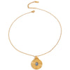 Necklace Stainless Steel Resin Rib Pendant Electroplating