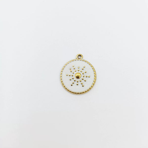 Necklace Stainless Steel Retro Geometric Electroplating Oil Drop Pendant Snake Bone Chain