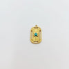Necklace Stainless Steel Retro Geometric Electroplating Oil Drop Pendant Snake Bone Chain
