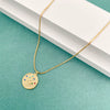 Necklace Stainless Steel Retro Geometric Electroplating Oil Drop Pendant Snake Bone Chain