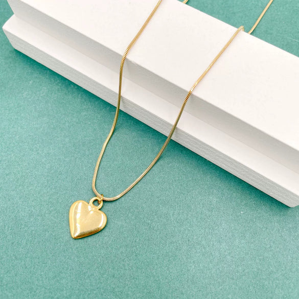 Necklace Stainless Steel Retro Geometric Electroplating Oil Drop Pendant Snake Bone Chain