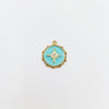 Necklace Stainless Steel Retro Geometric Electroplating Oil Drop Pendant Snake Bone Chain