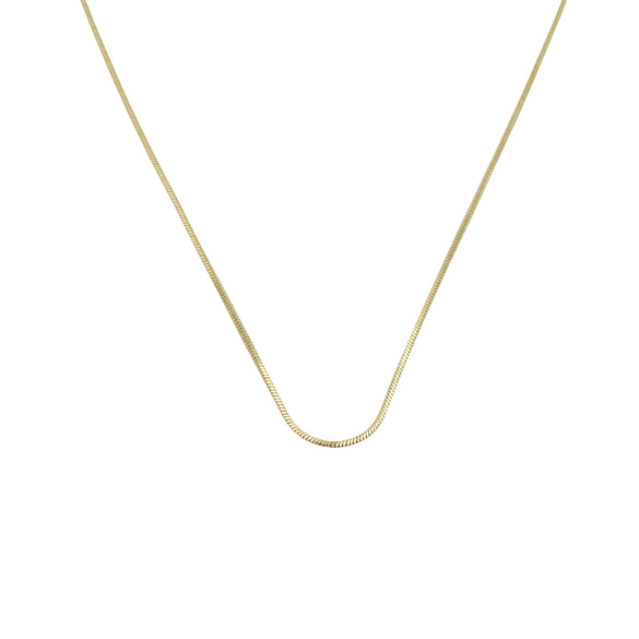 Necklace Stainless Steel Retro Geometric Electroplating Oil Drop Pendant Snake Bone Chain