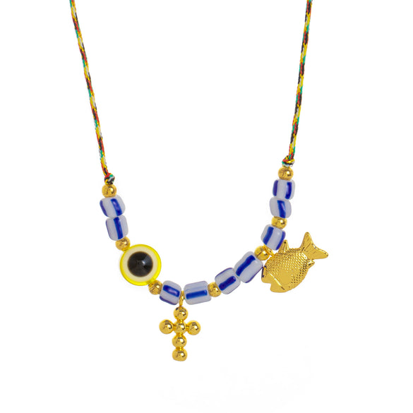 Necklace Stainless Steel 925 Silver Inlaid With Gold Geometric Animal Zodiac Minimalist Design