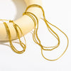 Necklace Stainless Steel Snake Bone Chain Ushape Electroplated