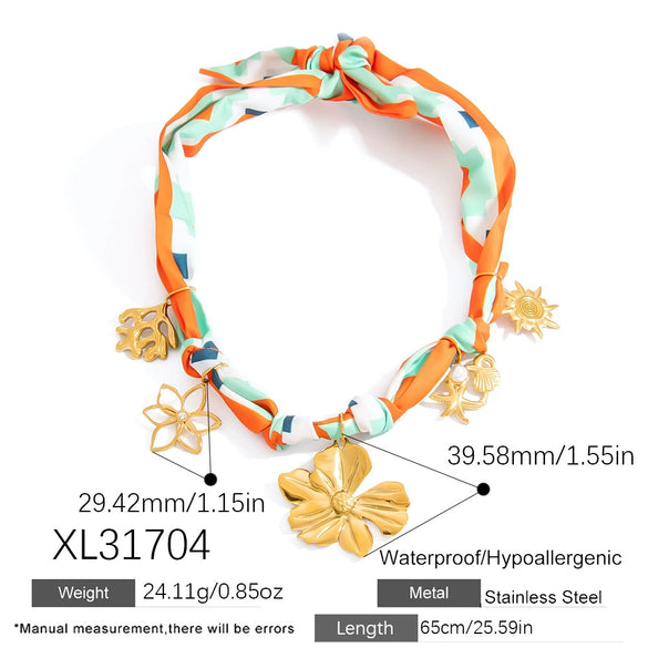 Necklace Stainless Steel Star Electroplating Clavicle Chain For Women