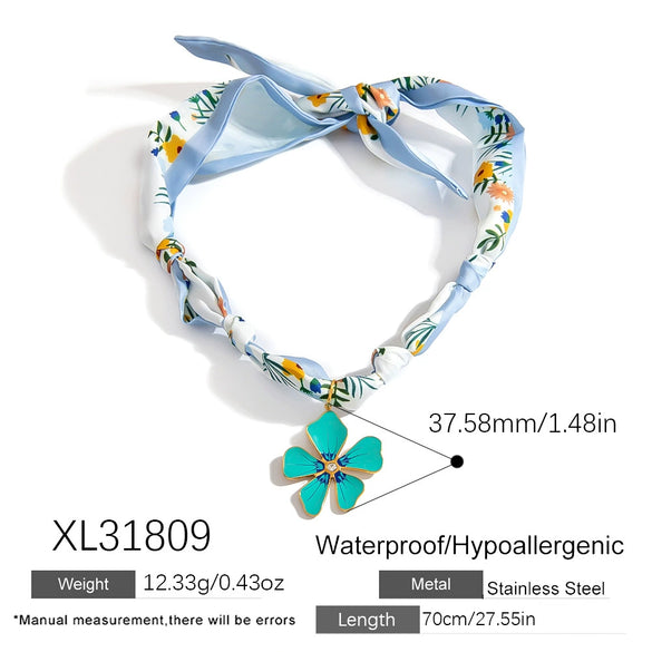 Necklace Stainless Steel Star Electroplating Clavicle Chain For Women