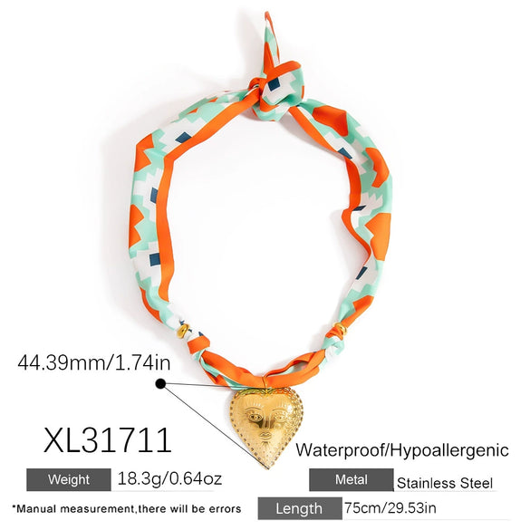 Necklace Stainless Steel Star Electroplating Clavicle Chain For Women