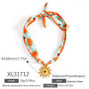 Necklace Stainless Steel Star Electroplating Clavicle Chain For Women